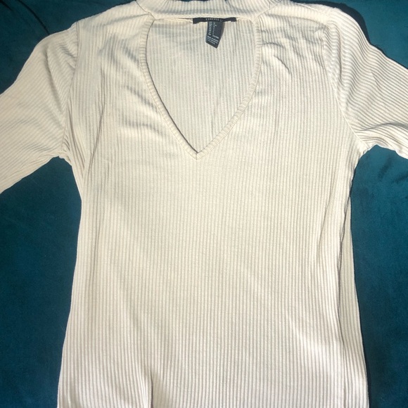 Forever 21 cream tshirt size large - Picture 1 of 3